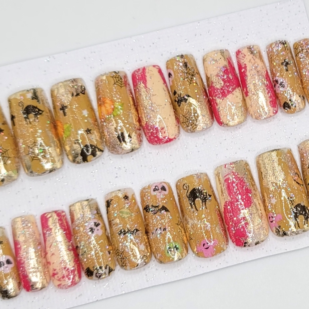 Halloween press on nails